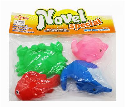 4 bb sentinel marine animals in card bag - OBL890453