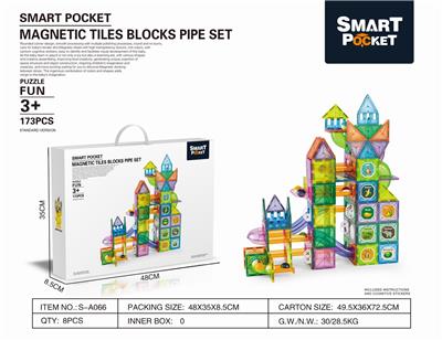 彩窗磁力片管道173PCS - OBL890511