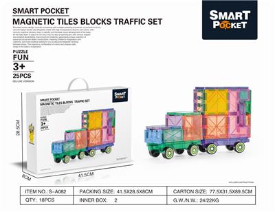 彩窗磁力片交通25PCS - OBL890526