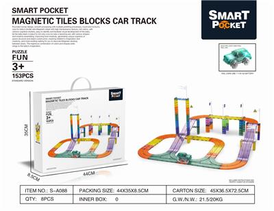 彩窗磁力片电动轨道153PCS - OBL890531
