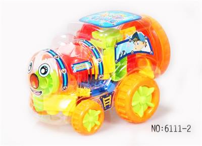 Q version locomotive puzzle building block - OBL890629