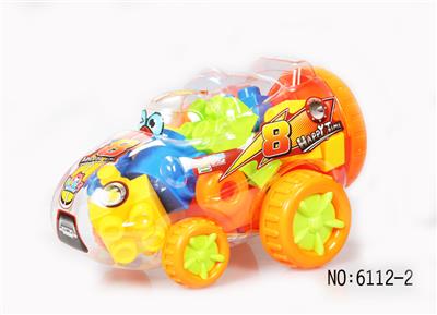 Q version f1 racing puzzle building blocks - OBL890631