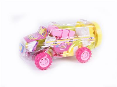 Girls series - small school bus puzzle building blocks - OBL890701