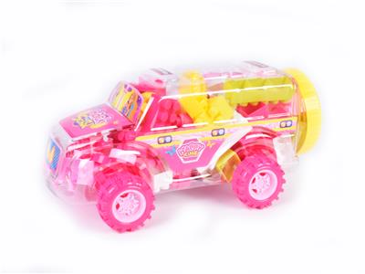 Girls series - small school bus puzzle building blocks - OBL890703