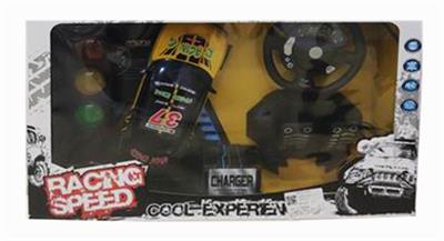 1:16四通重力感应方向盘脚踏遥控雪佛兰警车带闪灯（加红绿灯） - OBL890734