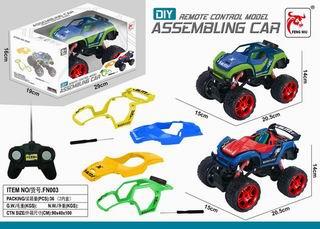 1:16 DIY可换车壳二款混装四通遥控越野车 - OBL890846