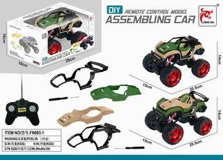 1:16DIY可换车壳二款混装四通遥控越野战车 - OBL890847