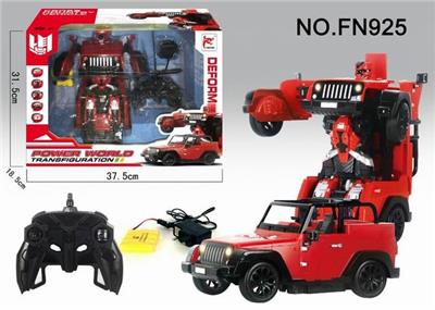 遥控一键变型遥控仿真吉普车 - OBL890877