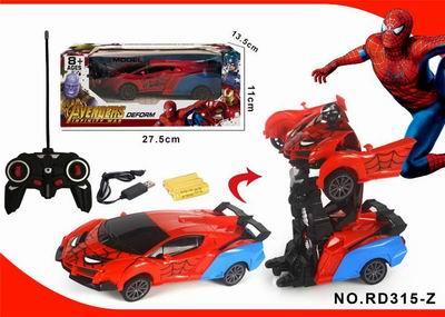 1：16蜘蛛侠一键变型车 - OBL890892
