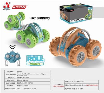 2.4G特技翻滚带灯光遥控车 - OBL890953
