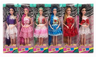 11.5-INCH REAL BODY 9-JOINT LONG BRAIDED BARBIE - OBL891212