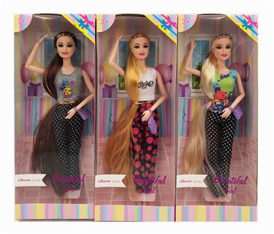 11.5-INCH REAL BODY 9-JOINT LONG HAIR BARBIE - OBL891214