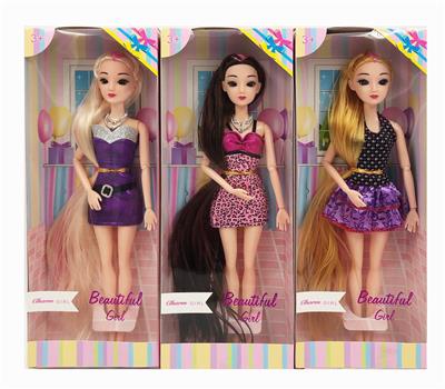 11.5-INCH REAL BODY 9-JOINT 3D LONG HAIR BARBIE - OBL891215