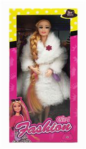 11.5-INCH REAL BODY 9-JOINT LONG BRAIDED BARBIE - OBL891216