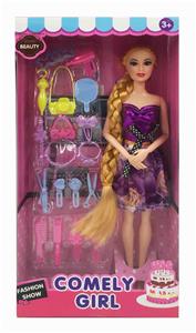 11.5-INCH REAL BODY 9-JOINT LONG BRAIDED BARBIE - OBL891228