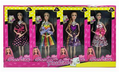 11.5-INCH REAL BODY 9-JOINT LONG BRAIDED BARBIE (8PCS) - OBL891232