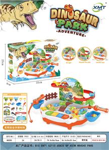 ELECTRIC MULTI-FUNCTIONAL DINOSAUR SLIDE FISHING PARK - OBL891612