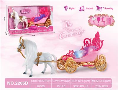 ELECTRIC COLOR HAIR HORSE FLOWER CAR - OBL891840