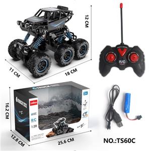 合金六轮四通遥控车（包电） - OBL892209