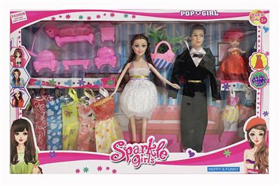 11.5-INCH PREGNANT COUPLE 3.5-INCH KELLY SUIT FAMILY - OBL892292