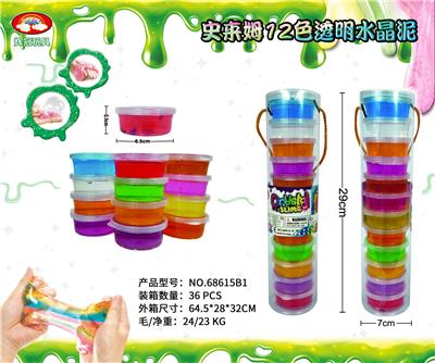 SLIM 12 COLOR TRANSPARENT CRYSTAL CLAY - OBL892330