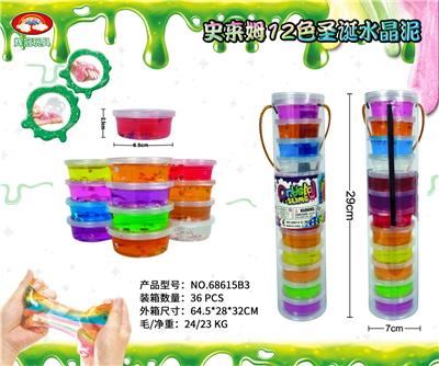 SLIM 12 COLOR CHRISTMAS CRYSTAL CLAY - OBL892332