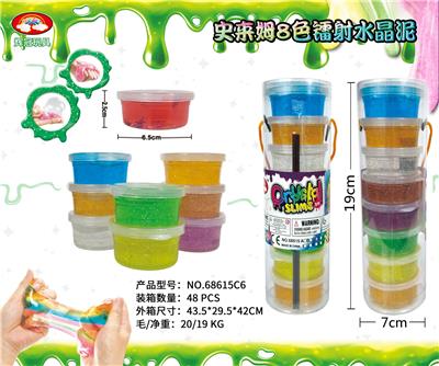 SLIM 8-COLOR LASER CRYSTAL CLAY - OBL892345
