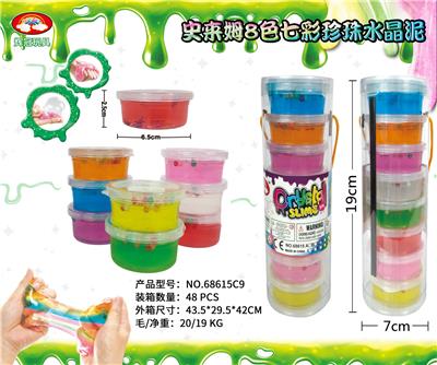 SLIM 8-COLOR COLORFUL PEARL CRYSTAL MUD - OBL892348