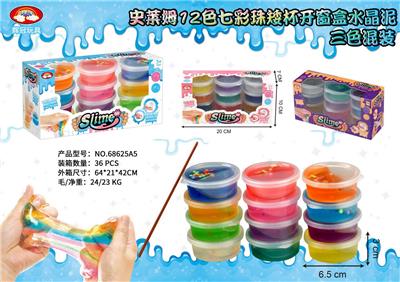SLIM 12 COLOR SEVEN COLOR PEARL SHORT CUP CRYSTAL MUD THREE COLOR MIXED - OBL892364