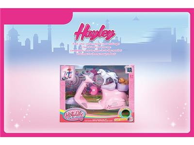 HAILI BARBIE MOTORCYCLE WITH LIGHT AND MUSIC - OBL892443