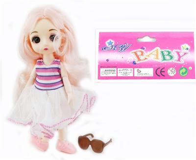 6-INCH SOLID BODY 13 JOINTS 3D REAL EYES DELICATE LITTLE LORI - OBL892511