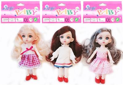 6-INCH SOLID BODY 13 JOINTS 3D REAL EYES DELICATE LITTLE LORI - OBL892522