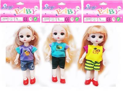 6-INCH SOLID BODY 13 JOINTS 3D REAL EYES DELICATE LITTLE LORI - OBL892524
