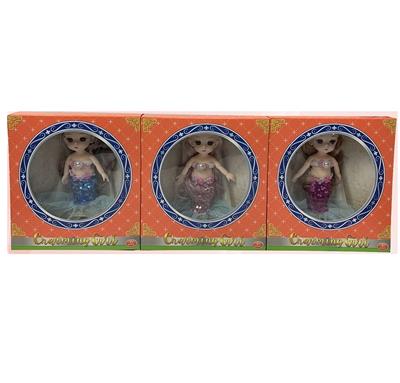 6-INCH REAL BODY 13 JOINT 3D REAL EYE MERMAID - OBL892552