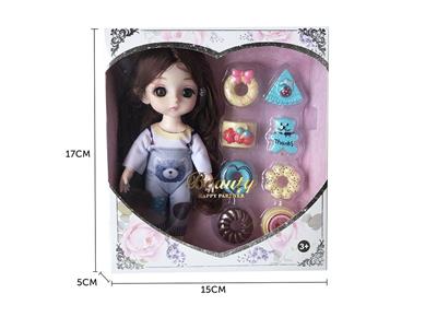 6-INCH SOLID BODY 13 JOINTS 3D REAL EYES DELICATE LITTLE LORI - OBL892554