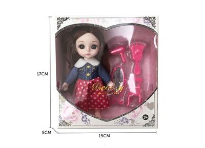 6-INCH SOLID BODY 13 JOINTS 3D REAL EYES DELICATE LITTLE LORI - OBL892558