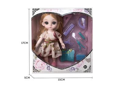6-INCH SOLID BODY 13 JOINTS 3D REAL EYES DELICATE LITTLE LORI - OBL892559