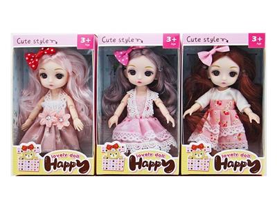 6-INCH SOLID BODY 13 JOINTS 3D REAL EYES DELICATE LITTLE LORI - OBL892566