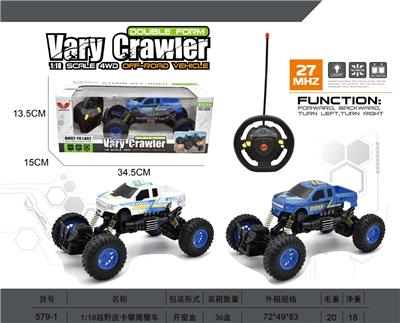 1:18越野皮卡攀爬警车 - OBL892765