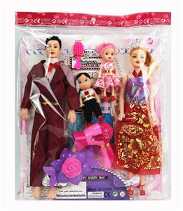 11 INCH 5-JOINT BODY, A FAMILY OF FOUR THEME BARBIE - OBL892885