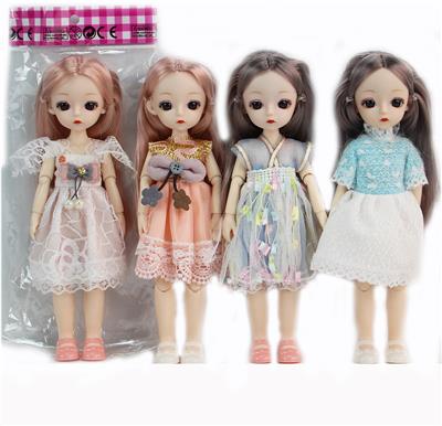 9 23CM 13 JOINT REAL BODY 3D REAL EYE FASHION LORI DOLL - OBL892893