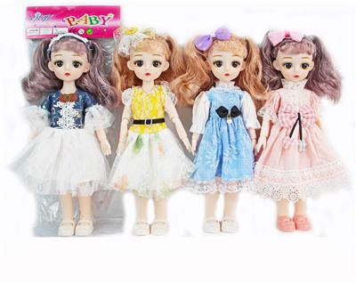 12 INCH 30 CM 13 JOINT SOLID 3D REAL EYE BOUTIQUE SKIRT HAIR ORNAMENT LORI DOLL - OBL892900