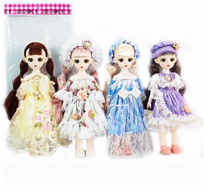 12 INCH 30 CM 13 JOINT SOLID 3D REAL EYE BOUTIQUE SKIRT HAIR ORNAMENT LORI DOLL - OBL892905