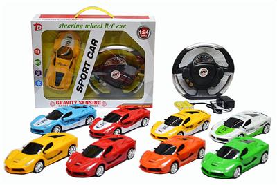 英文1:24方向盘法拉利遥控车包电 - OBL892923