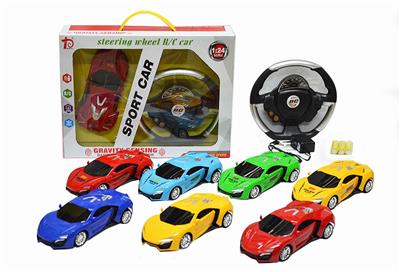 英文1:24方向盘莱肯遥控车包电 - OBL892924