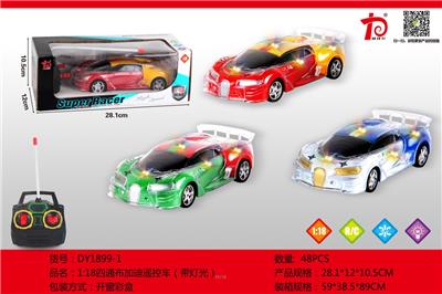 英文1:18布加迪遥控车带灯光(四通）不包电 - OBL892944