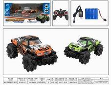 1:14PVC车壳，短卡侧行四驱特技遥控车(包电) - OBL893308