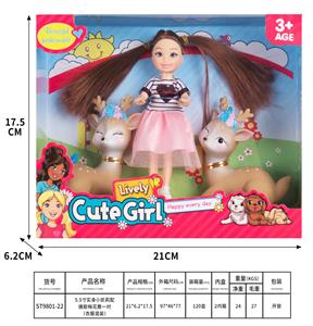5.5-INCH SOLID LITTLE KELLY WITH A PAIR OF GLUE PLUM DEER - OBL893404