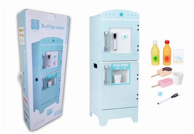 WOODEN IMITATION BLUE REFRIGERATOR COMBINATION - OBL893428
