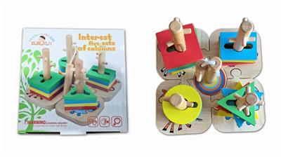 WOODEN-SHAPED BUILDING BLOCK COLUMNS - OBL893459